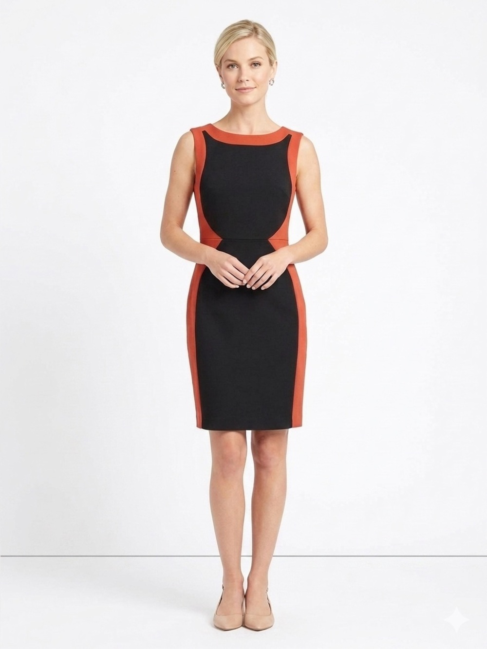 The Limited Colorblock Slimming Dress